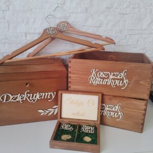Rustykalny zestaw dodatków ślubnych L