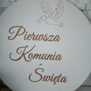 Tablica powitalna komunijna Pierwsza Komunia Święta