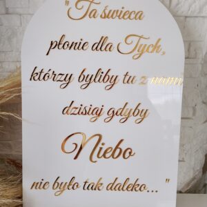 Elegancka tabliczka pamiątkowa