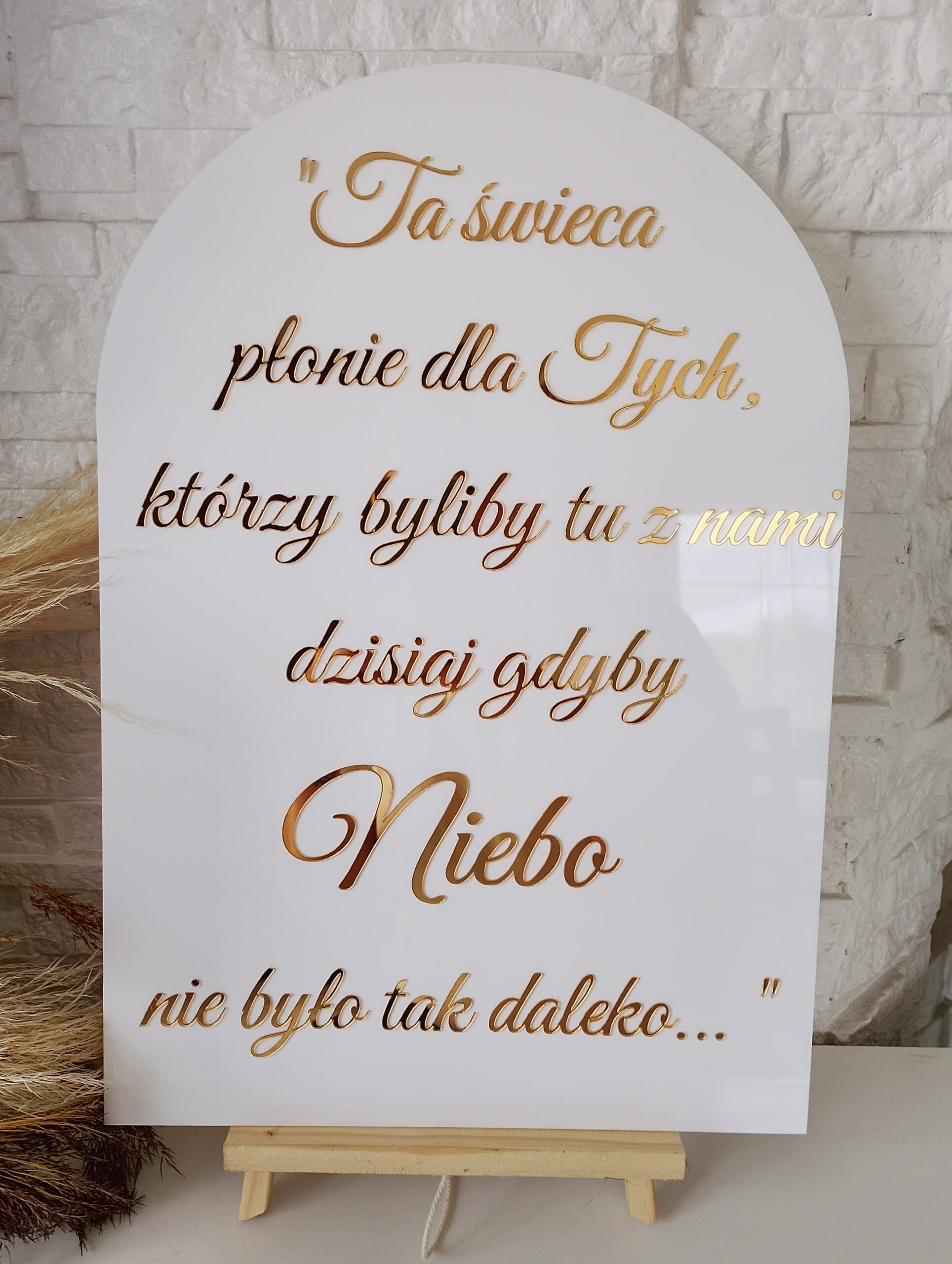 Elegancka tabliczka pamiątkowa - obrazek 2