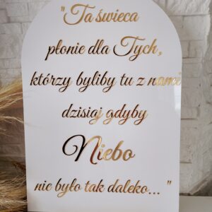 Elegancka tabliczka pamiątkowa