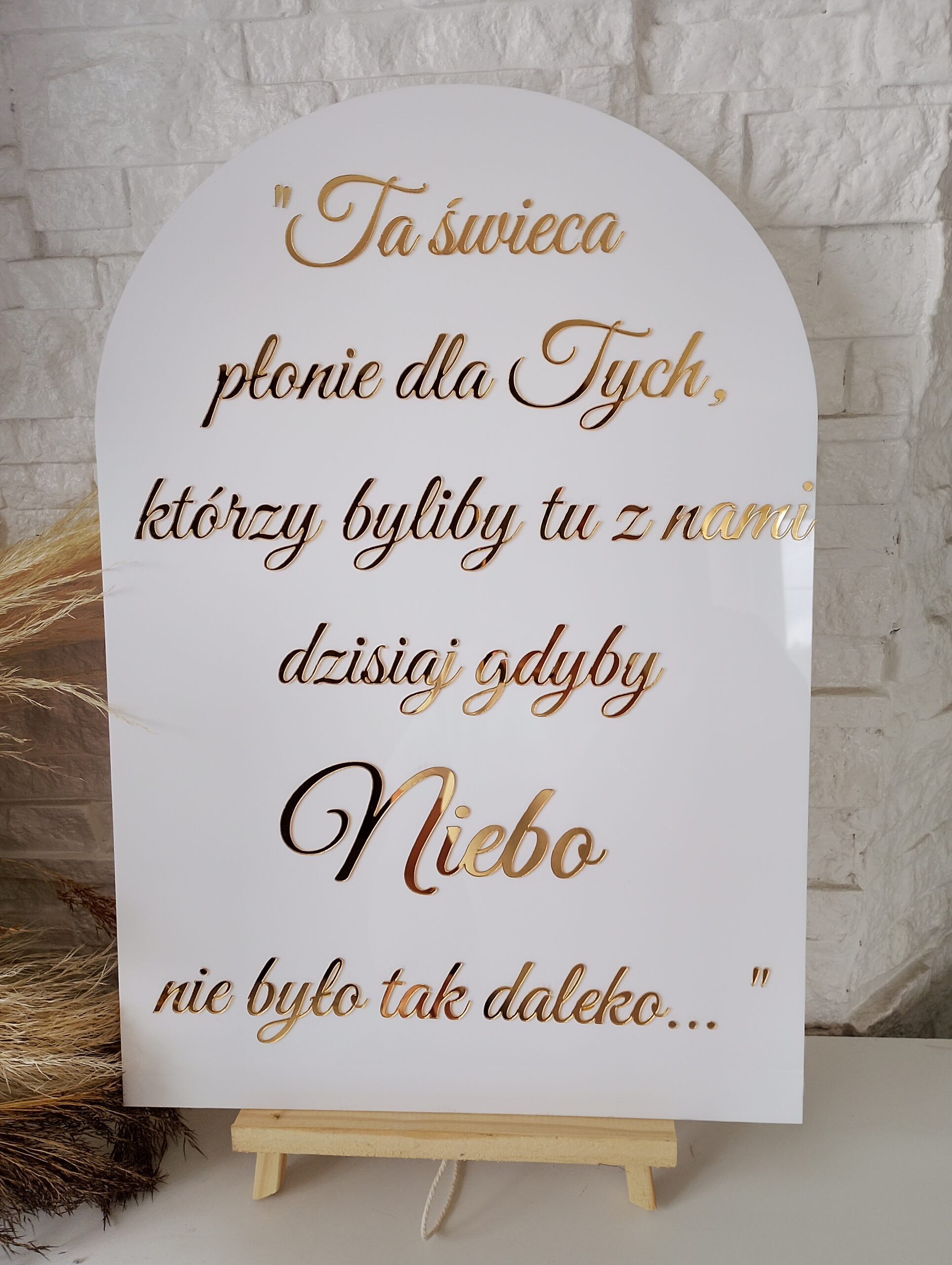 Elegancka tabliczka pamiątkowa